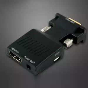 HDMI 컨버터 HDMI to VGA 오디오 지원 젠더