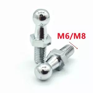 2x10mm M8 M6 범용 부트 보닛 가스 스트럿 엔드 피팅 커넥터 스프링 리프트 지지대 용 볼 스크류 볼트 핀