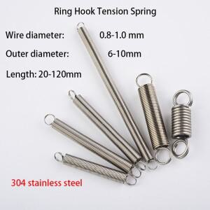 와이어 직경 0.8/1mm 304 스테인레스 스틸 인장 스프링