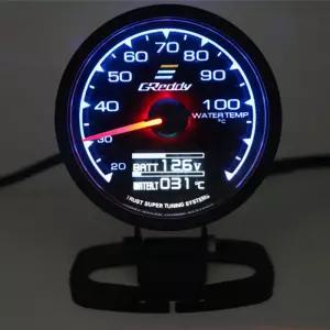 부스트 게이지 Greddi 62mm 7 색 자동차 미터 멀티 D/A 디지털 디스플레이 수온 게이지 2.5 인치