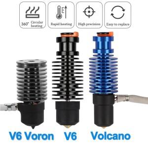 화산 핫 엔드 E3D V6 24V 50W 60W Voron 2.4 프린터 용 Prusa Ender 3 CR10 MK3S 세라믹 가열 코어 프린트