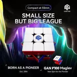 Gan V100 마그레브 3x3 큐브 새로운 회전형 전문 퍼즐 장난감 스피드 선물 큐보 마지코
