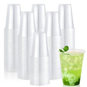 50/100PCS 일회용 투명 플라스틱 컵 야외 피크닉 생일 주방 파티 식기