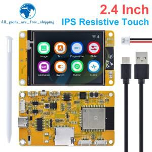 TZT ESP32 LVGL WIFI 및 블루투스 개발 보드 2.4 인치 LCD TFT 모듈 240x320 터치 WROOM이있는 스마트 디스