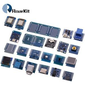 WeMos DIY 키트용 미니 TYPE-C 프로 와이파이 NodeMcu 데이터 로거 쉴드, DS1307 배터리, OLED DC 전원 부