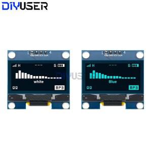 DIYUSER 1.3 OLED 디스플레이 모듈 흰색/파란색 드라이브 칩 SH1106 128X64 인치 LCD IIC I2C Arduino 용