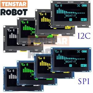 2.4 인치 128x64 OLED LCD 디스플레이 모듈 SSD1309 4 핀 IIC I2C SPI 직렬 인터페이스