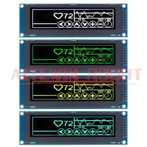 실제 OLED 디스플레이 3.12 256x64 도트 그래픽 LCD 모듈 화면 LCM SSD1322 컨트롤러 지원 SPI