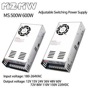 조정 가능한 스위칭 전원 공급 장치 500W 600W 180-264V AC에서 DC 12V 15V 24V 36V 48V 60V 72V 80V 110V 150V 220V 변압기 SMPS