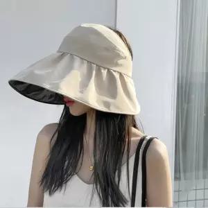이중 셔링 여자 벙거지 베이지