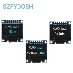 0.96 인치 IIC SPI 직렬 7핀 흰색/파란색/노란색 OLED 디스플레이 모듈 SSD1306 12864 Arduino용 LCD 스크