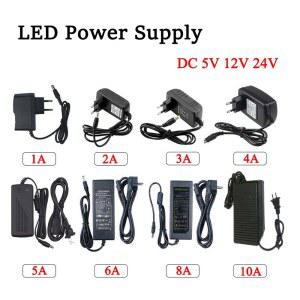 LED 전원 공급 장치 조명 변압기 CCTV 카메라 라우터용 전원 어댑터 DC 5V 12V 24V AC 110V 220V 1A 2A 3A 4A 5A 6A 8A 10A