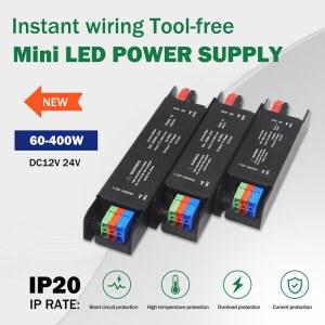 60W 100W 200W 300W 400W LED 스트립 전원 공급 장치 어댑터 드라이버 110V 220V 12V 24V CCTV 용 초박형 조명 변압기