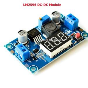 LM2596 DC-DC 전압계 디스플레이가있는 조절 가능 스텝 다운 모듈