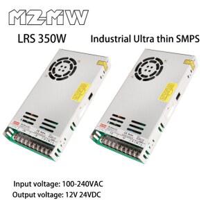LRS 초박형 스위칭 전원 공급 장치 시리즈 AC-DC 350W 400W 100-240VAC 12V 24V 산업용 어댑터 변압기 SMPS