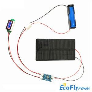 미니 6V 210MA 1.25W 모노 솔라 패널 태양열 충전기 포함 CN3065 휴대폰 충전 D Y 키트 1S 배터리 홀더/디스플레이 포함