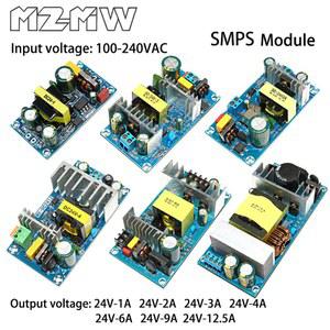 스위칭 전원 공급 장치 모듈 24V 1A 2A 3A 4A 6A 9A 12.5A AC-DC 스텝 다운 110/220V 변압기 베어 보드 교체 수리