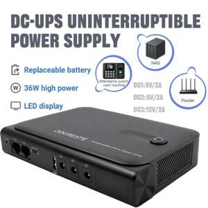 36W DC1036L UPS 무정전 전원 공급 장치 5V-24V 출력 18650 교체 가능한 배터리 라우터 NAS 모뎀 및 네트워크 장비용