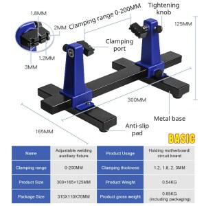 조정 가능한 마더보드 PCB 홀더 360 회전 인쇄 회로 기판 지그 납땜 lron 조립 스탠드 클램프 수리 도구