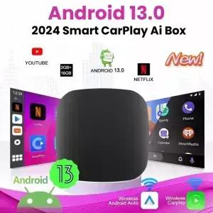 안드로이드 13 Ai 박스 무선 Carplay에 유선 자동 어댑터 WiFi For Youtube Nexflit Cars Smart Box Bulit