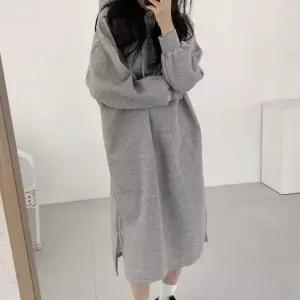 여성 겨울 가을원피스 루즈핏 후드원피스 기모후드 캐주얼 겨울원피스 후드