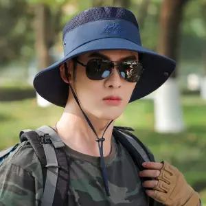 남성 넓은 챙 빈티지 벙거지 메쉬버킷햇 여름모자