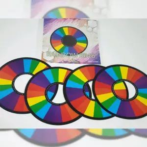 레인보우링 rainbow ring 4개입 링투체인지 컬러체인지CD 무지개 링마술
