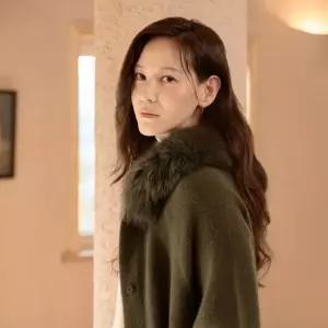 26FW 라쿤울 블렌디드 Fox fur 이중직 니트코트