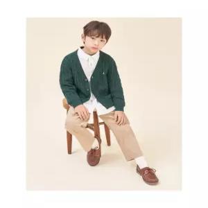 빈폴 키즈 Essential 면 케이블 카디건 그린 BI585AUE1M