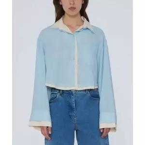 REMAIN (W) 투 레이어 셔츠 베이비 블루 TWO LAYER SHIRT BABY BLUE 2381044