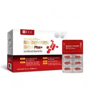 종근당 철분엽산비타민D플러스 500mg x 60캡슐