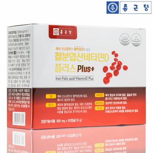 철분제 엽산 비타민D 60캡슐 임산부 헤모글로빈 헴철
