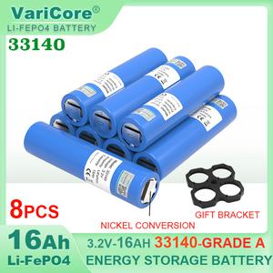 VariCore 전기 스쿠터 바이크 전동 공구 배터리팩 리튬 인산철 3.2V 33140 15Ah 셀 12V 24V 16000mAh 8 개