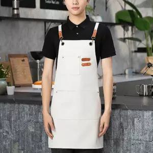 다용도 생활방수 캔버스 앞치마 카페 네일샵 공방 미술학원 미용실 데님 앞치마