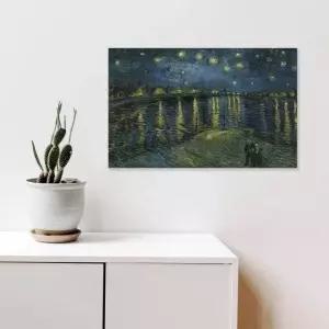 고흐 아를의 빛나는 캔버스액자 명화 35x55cm 밤 별이 RWFJIGJ0