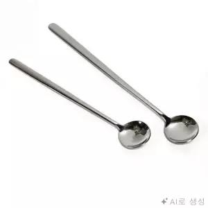 완자몰 미니 롱 스푼 1p 스텐 티스푼 수저 차스푼 카페커트러리
