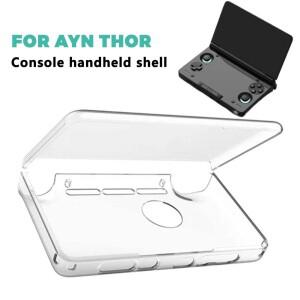 AYN THOR 새로운 듀얼 스크린 플립 게임 콘솔 휴대용 쉘 액세서리용 투명 보호 케이스