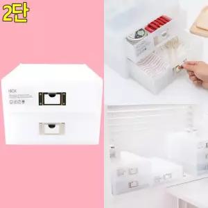 데스크정리함 시스맥스 네오 아이박스 대형 2단 다용도정리함