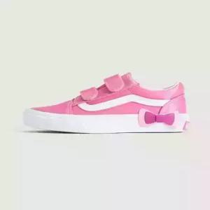 반스 vanskids 올드스쿨 V 보우 핑크피지