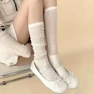 [하프클럽/알티피아]시스루니삭스 여성 롱니삭스 3color 여름양말 투명