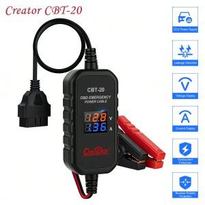크리에이터 CBT-20 OBD 비상 전원 케이블 자동차 배터리 보호 커넥터 클립 ECU 메모리 세이버