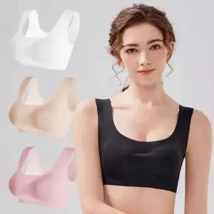 편안한 노와이어 심리스 브라 수면 스포츠 탑 여성 속옷 Sports Bra Top