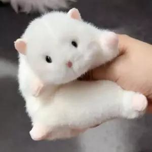하얀 햄스터 인형 키링 말랑이 햄찌 스트레스볼 봉제 인형