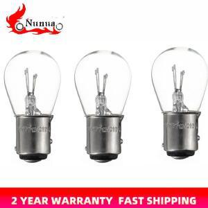 10pcs 자동차 주행등 반전 전구 1157 BAY15D 180도 듀얼 필라멘트 할로겐 램프 380 21/5W DC12V 5W 백색광
