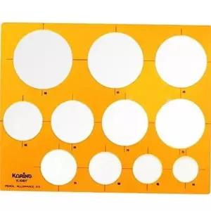 [에이치플러스몰]대형 원형 템플릿 플라스틱 원형 템플릿 다용도 제도 제도판 사무