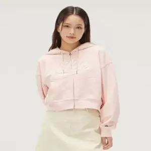 리 Lee 우먼 유니온 아플리케 후드 집업 핑크 LEE1889