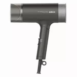 유닉스 가정용 메탈 블랙 1600W 접이식 헤어드라이기 추천 파워열풍 4단 온도조절 헤어 드라이어 선물