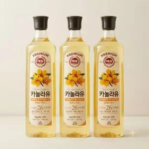 사조 카놀라유 900mL, 3개