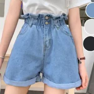 (올핀)여성 하이웨스트 주름밴딩 롤업 반바지 여름 시원한 스타일