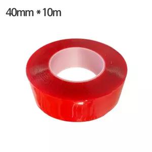 투명 양면테이프 - 40mm 초강력 전문가용 가정용 사무용 접착 부직포 10m